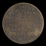 Canada, Coal Hill Copper Company, aucune dénomination : 1897