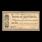 Mexique, Banque de Montréal, 5 pesos : 28 mai 1915