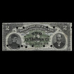 Canada, Dominion du Canada, 2 dollars : 2 juillet 1887