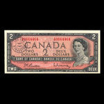 Canada, Banque du Canada, 2 dollars : 1954