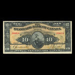 Canada, Standard Bank of Canada, 10 dollars : 2 janvier 1924