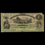 Canada, Commercial Bank of Canada, 1 dollar : 2 janvier 1860