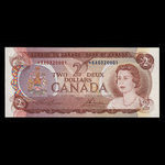 Canada, Banque du Canada, 2 dollars : 1974