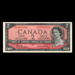 Canada, Banque du Canada, 2 dollars : 1954