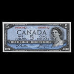 Canada, Banque du Canada, 5 dollars : 1954