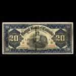 Barbade, Banque Royale du Canada, 20 dollars : 2 janvier 1909