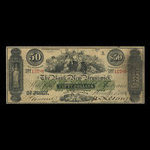 Canada, Bank of New Brunswick, 50 dollars : 1 novembre 1860