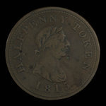 Canada, inconnu, 1/2 penny : 1815