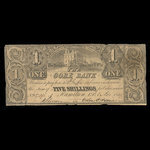 Canada, Gore Bank, 1 dollar : 1 novembre 1849