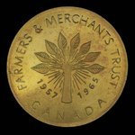 Canada, Farmers & Merchants Trust, aucune dénomination : 1965