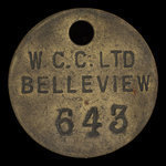 Canada, Western Canadian Collieries (W.C.C.) Limited, aucune dénomination : 1957