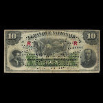 Canada, La Banque Nationale, 10 dollars : 2 janvier 1891