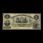 Canada, Union Bank of Lower Canada, 1 dollar : 1 mars 1866