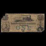 Canada, Bank of Upper Canada (York), 1 dollar : 6 janvier 1851