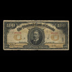 Canada, Standard Bank of Canada, 100 dollars : 2 janvier 1914