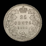 Canada, Victoria, 25 cents : 1880