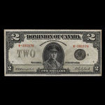 Canada, Dominion du Canada, 2 dollars : 23 juin 1923