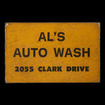 Canada, Al's Auto Wash, aucune dénomination : 1977