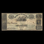 Canada, Banque du Peuple (People's Bank), 10 dollars : 2 mars 1836