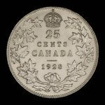 Canada, Georges V, 25 cents : 1928