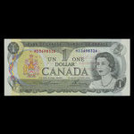 Canada, Banque du Canada, 1 dollar : 1973