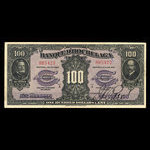 Canada, Banque d'Hochelaga, 100 dollars : 2 janvier 1920