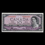 Canada, Banque du Canada, 10 dollars : 1954