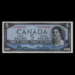 Canada, Banque du Canada, 5 dollars : 1954