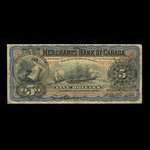 Canada, Merchants Bank of Canada (The), 5 dollars : 1 janvier 1900