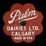 Canada, Palm Dairies Ltd., 1 pinte de lait homogénéisé : 1982