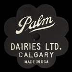 Canada, Palm Dairies Ltd., 1 pinte de lait écrémé : 1967