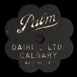 Canada, Palm Dairies Ltd., 1 pinte de lait écrémé : 1982