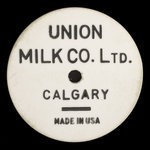 Canada, Union Milk Co. Ltd., 1 pinte de lait écrémé :