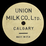 Canada, Union Milk Co. Ltd., 1 chopine de lait creamee :