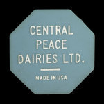 Canada, Central Peace Dairies Ltd., 1 pinte de lait 2% : 1 mai 1975