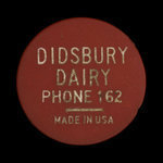 Canada, Didsbury Dairy, 1 pinte de lait : novembre 1959