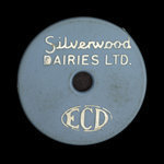 Canada, Silverwood Dairies Ltd., 1 pinte de lait écrémé : 1955