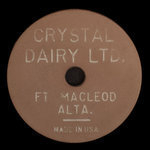 Canada, Crystal Dairy Ltd., 1 pinte de lait homogénéisé :