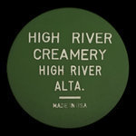 Canada, High River Creamery, 1 pinte de lait homogénéisé : 1952