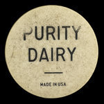 Canada, Purity Dairy, 1 pinte de lait standard : 1970