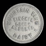 Canada, Mountain View Dairy, 1 pinte de lait : 1960