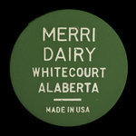 Canada, Merri Dairy, 1 pinte de lait homogénéisé :