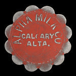 Canada, Alpha Milk Co., 1 pinte de lait standard :