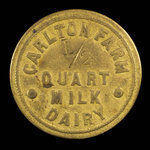 Canada, Carlton Farm Dairy, 1/2 pinte de lait : 1895