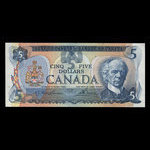 Canada, Banque du Canada, 5 dollars : 1979