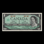 Canada, Banque du Canada, 1 dollar : 1967