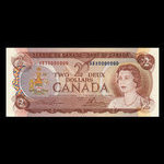 Canada, Banque du Canada, 2 dollars : 1974