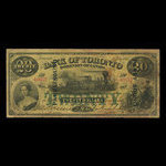 Canada, Bank of Toronto (The), 20 dollars : 1 juillet 1887