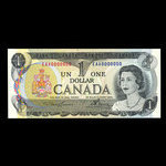 Canada, Banque du Canada, 1 dollar : 1973