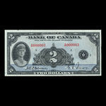 Canada, Banque du Canada, 2 dollars : 1935